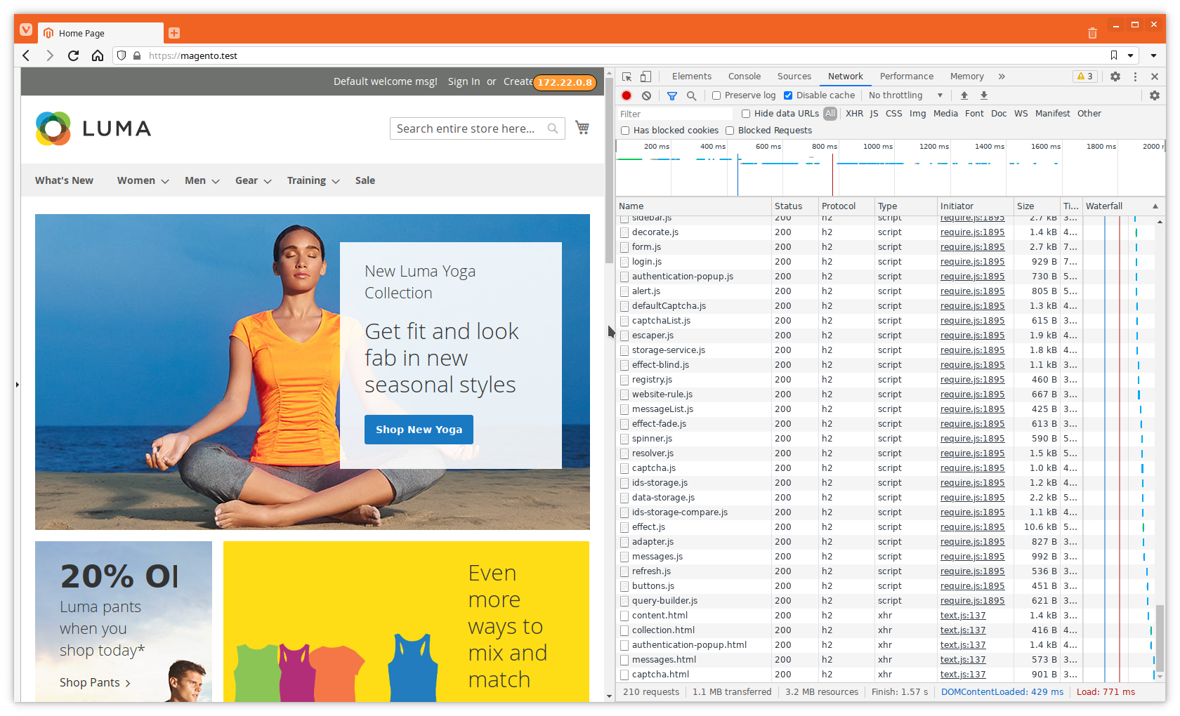 Magento homepage gzip compression